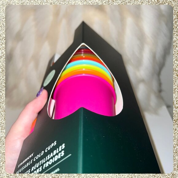 ⭐️ NWT 2025 Starbucks Summer Reusable Venti Dome Cold Cups 5pk - Picture 5 of 9